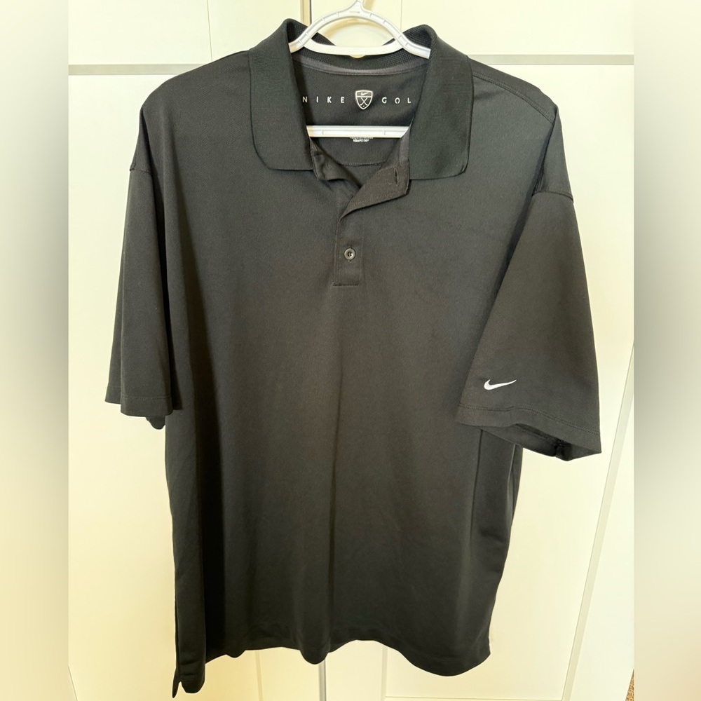 Nike Golf Polo, XL, Black